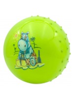 Мяч рез. с шипами  00180  G20658  зеленый  бегемот