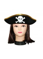 Шляпа  "Пират"  с золот. окантовкой