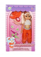 Кукла  ВК  "Очаровашка"  EI80148R  (с набором/оранжевая одежда)