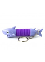 Гибкая труба  Акула  антистресс  49183  фиолетовая  брелок