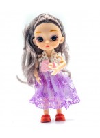 Кукла  ВП  1128-152  (шарнирная)  (фиолетовое платье)