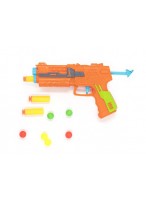Пистолет  ВП  6886-4  (с присосками/шары/оранжевый)