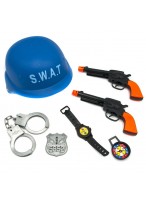 Н-р полицейского  ВС  48214  каска/два пистолета/наручники/часы/компас/жетон