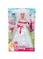 Платье для куклы  ПЛ   2620  (свадебное/с розовой скрипкой)
