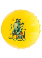 Мяч рез. с шипами  00180  G20658  желтый  бегемот
