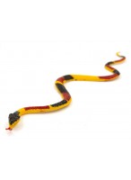 Змея резиновая  0023  желтая  CL03-30