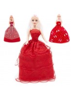 Кукла  ВП  32432  красное платье  микс  тт