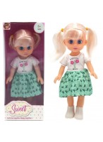 Кукла  ВК  T4574  бело-зелёное платье