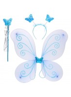 Н-р  Нежная принцесса  крылья палочка ободок голубой  776-471