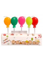 Н-р свечей для торта  5шт  Воздушные шарики  112-479