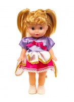 Кукла  ВП  P8872-1-PVC  (фиолетово-розовое платье)