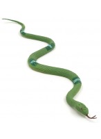 Змея резиновая  0023  зеленая  CL03-30