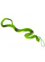 Змея-тянучка  0035  зеленая  с подвеской  микс