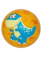 Мяч  PU  00060  (динозавр/оранжевый)  L3043