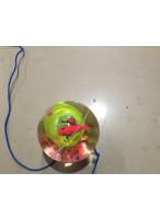 Мяч латексный  00055  (с рыбкой/свет)  НР