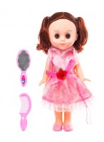 Кукла  ВП  8892-7  (озв./розовое платье)  (40см)