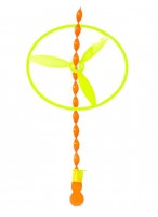Вертушка с запуском  ВП  2221-4  d=11см  оранжево-зеленая