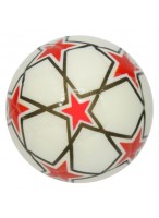 Мяч  PU  00060  (звезды/белый)  L3029