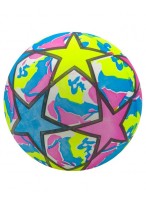 Мяч резиновый  0022  G20624  желто-розово-голубой  Звезды