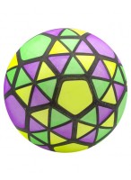 Мяч резиновый  0022  G20626  желто-фиолетово-зеленый  Мозаика