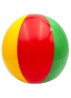 Мяч надувной  0023  с цветными секторами