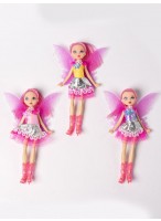 Кукла  "Фея"  ВП  200241155  (розовое платье/с крыльями/микс)
