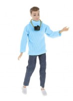Кукла  ВП  HX216B  (мальчик/голубой свитер,фотоаппарат)  (нш)