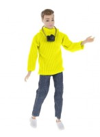 Кукла  ВП  HX216B  (мальчик/жёлтый свитер,фотоаппарат)  (нш)