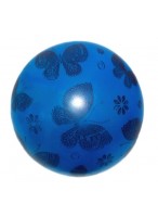 Мяч резиновый  00160  (голубой с бабочками)