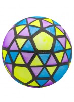 Мяч резиновый  0022  G20626  желто-фиолетово-синий  Мозаика