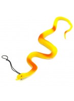 Змея-тянучка  0035  желтая  с подвеской  микс
