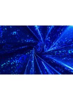 Пленка  голографич. "Кристаллы" на трикот. основе синяя  (0,88м/1м)