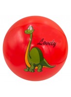 Мяч резиновый  0022  красный  динозавр