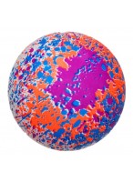 Мяч резиновый  0022  пляжный  фиолетово-оранжево-голубой