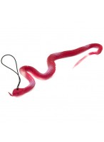Змея-тянучка  0035  красная  с подвеской