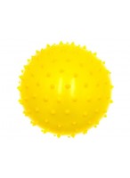 Мяч резиновый с шипами  00180  желтый