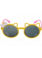 Очки солнцезащитные детские  425-090  (кошка/желтые)