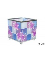 Подсвечник стеклянный "Куб" V102,103,104,42255-1/2/4 (6 видов)