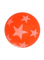 Мяч каучуковый  00030  ВП  (звезды/оранжевый)
