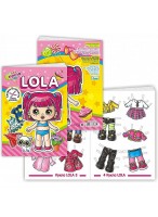 Книжка-вырезалка  "Кукла LOLA"  (кукла+одежда)  10411