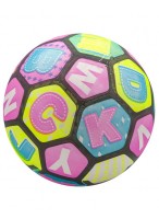 Мяч резиновый  0022  G20625  желто-розово-голубой  Буквы