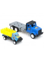 Автовоз  ИПК  705-3  (с грузовиком/синняя кабина)