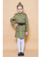 Костюм "Военная форма" N1524 (для девочки/пп) (детский) (р.110-116) Костюм "Военная форма" N1524 (для девочки/пп) (детский) (р.110-116)