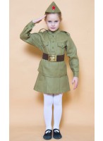 Костюм "Военная форма" N1524 (для девочки/пм) (детский) (р.110-116) Костюм "Военная форма" N1524 (для девочки/пм) (детский) (р.110-116)