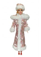 Костюм  "Снегурочка"  для куклы 29см  (розовый)  ВП