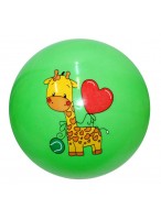Мяч резиновый  0018  550-4239  зеленый  Веселые Зверята