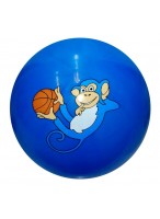 Мяч резиновый  00180  "Веселые Зверята"  550-4239  (синий)