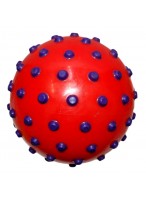 Мяч резиновый  0016  (с шипами/красный)