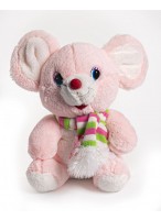 МИ  Мышь  0022  (в шарфе с бабочкой/розовая)