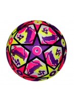 Мяч резиновый  0020  (звезды/фиолетово-розово-желтый)